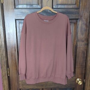Old Navy Brown Crewneck Sweater Relaxed Fit